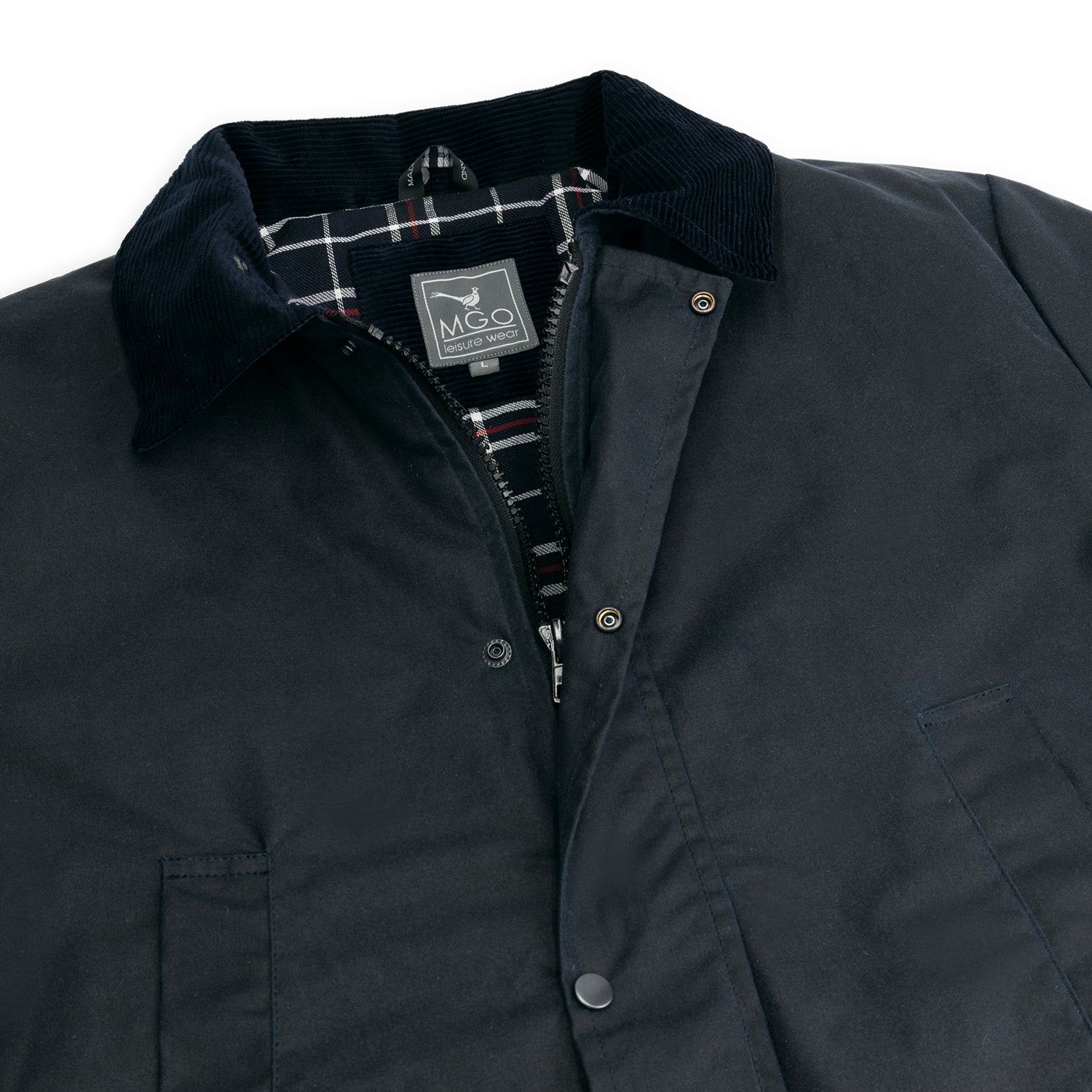 Brandon - Wax jacket - Men - Navy DCB