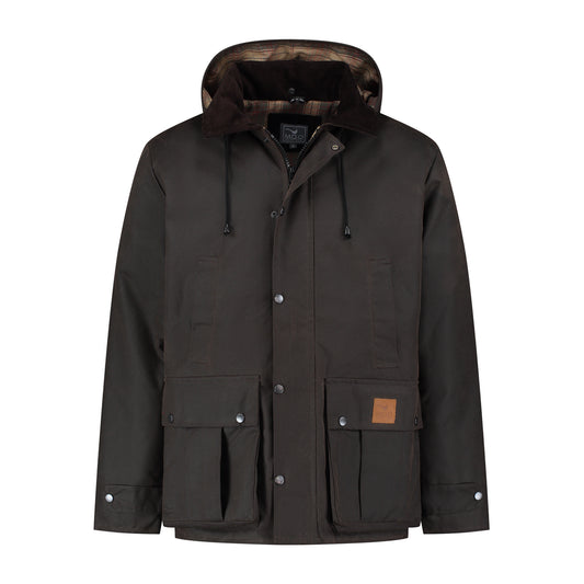 Brandon - Wax jacket - Men - Brown F