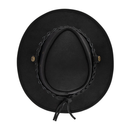 Leather Country Hat Black ACC4