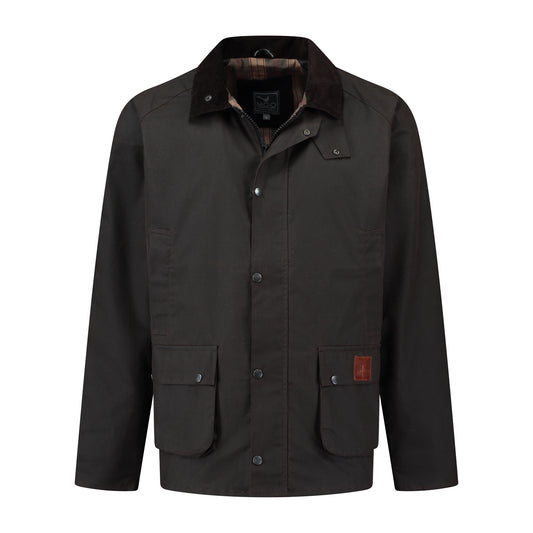 Boris - Wax jacket - Men - Brown F