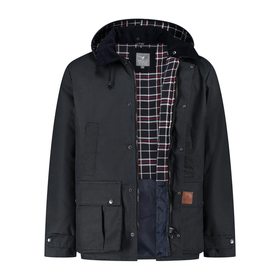 Brandon - Wax jacket - Men - Navy CVO