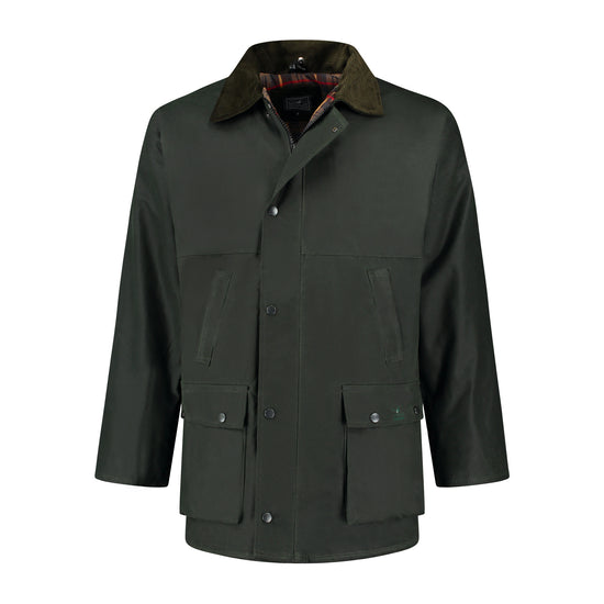 British - Wax jacket - Men - Olive F