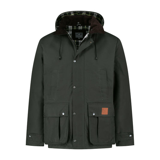 Brandon - Wax jacket - Men - Olive F