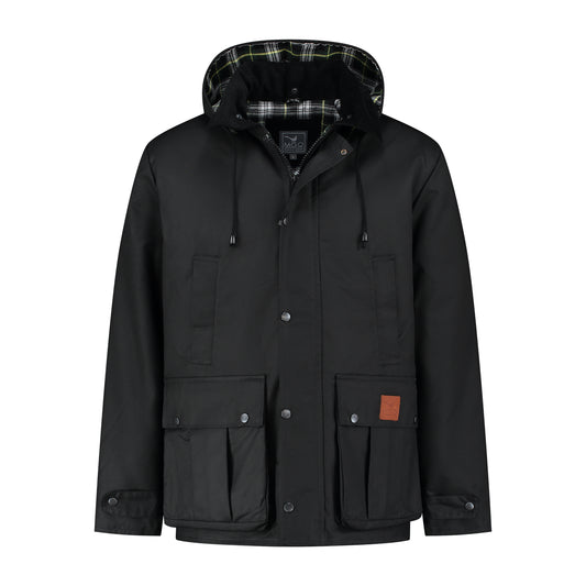 Brandon - Wax jacket - Men - Black F