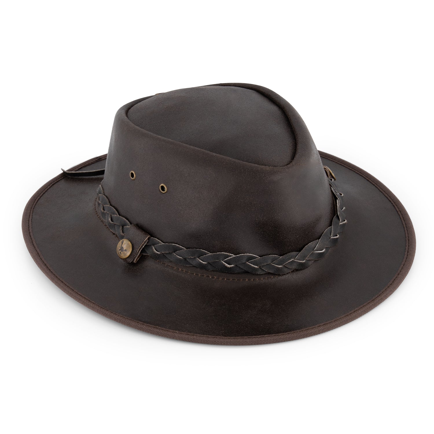 Leather Country Hat Dark brown ACC1