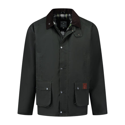 Boris - Wax jacket - Men - Olive F