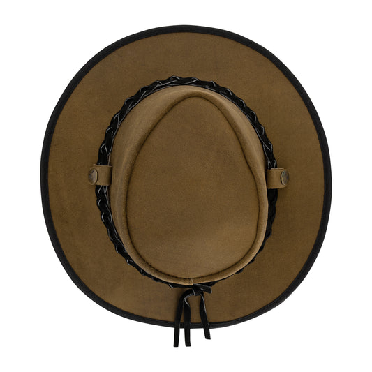 Leather Country Hat Camel ACC2