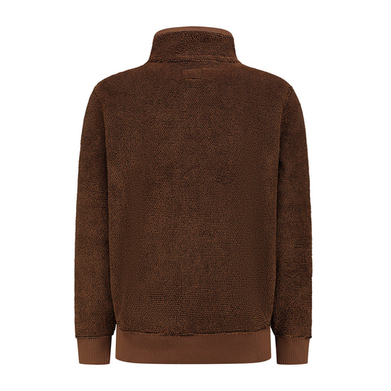 Charles - Fleece cardigan - Men - Brown B